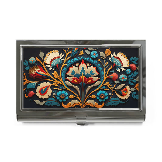 Turkish Moorish Floral Design Business Card Holder