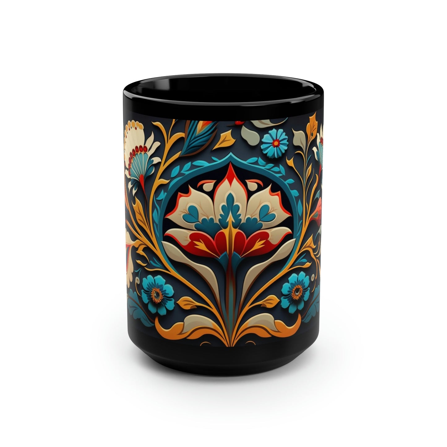 Turkish Ottoman Turkish-Islamic Design - 15 oz Coffee Mug