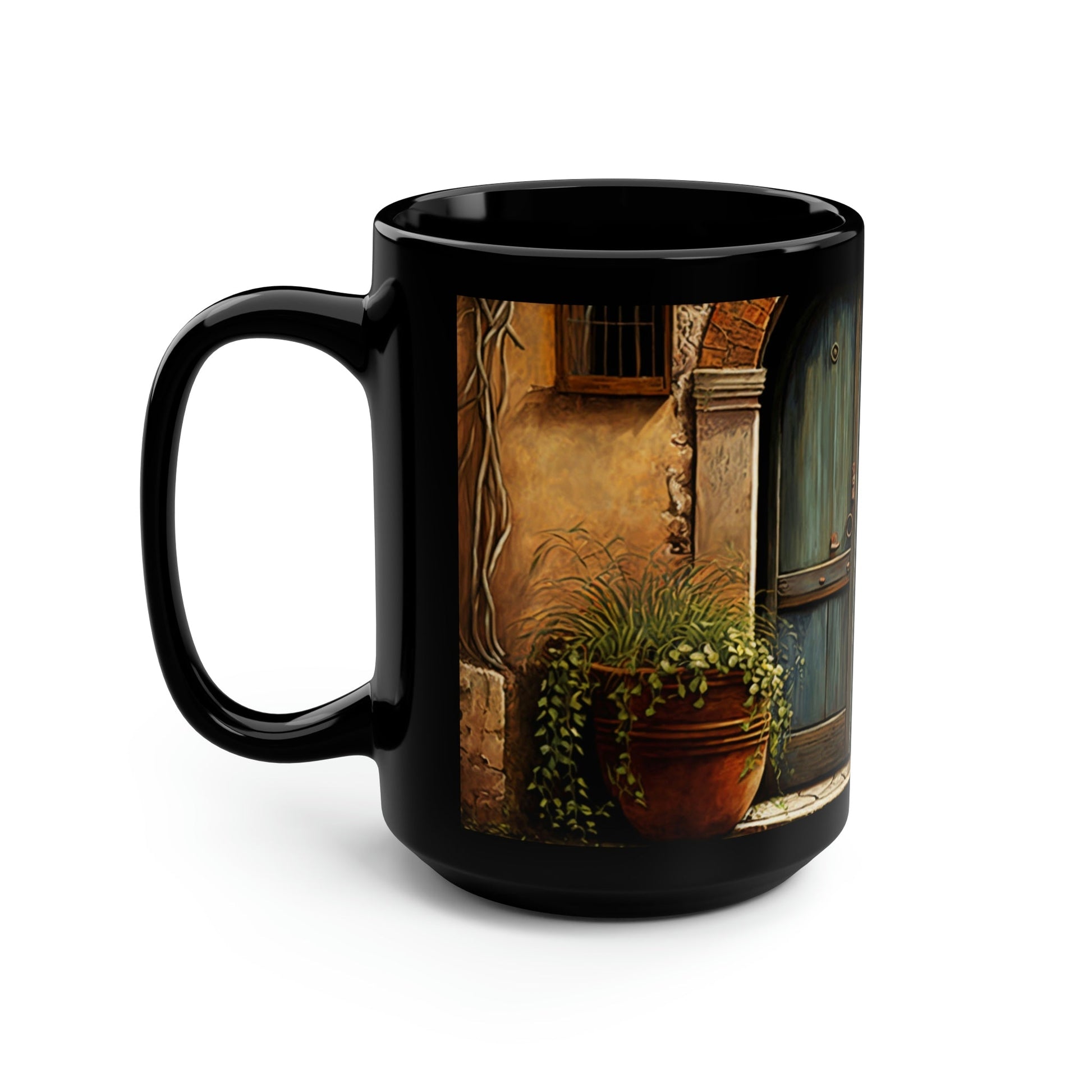 Tuscan Doorway - 15 oz Coffee Mug