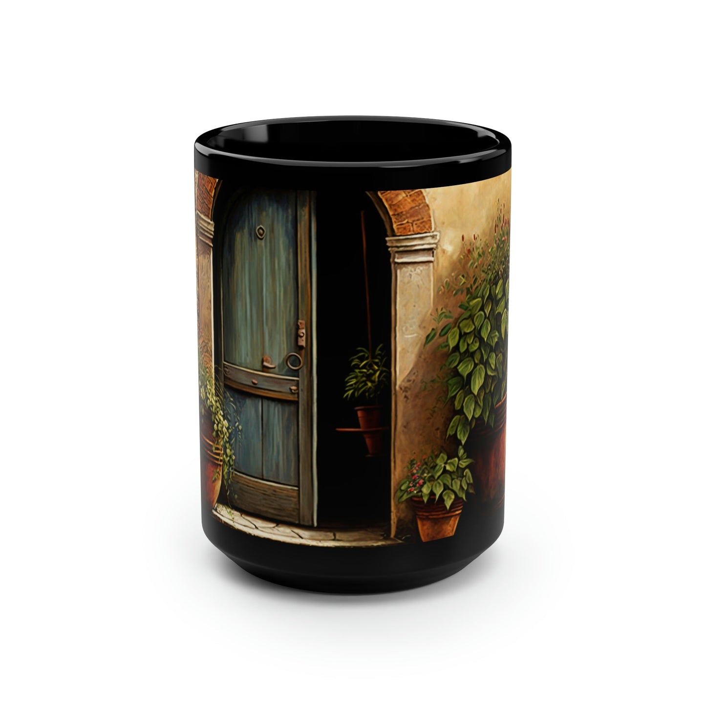 Tuscan Doorway - 15 oz Coffee Mug