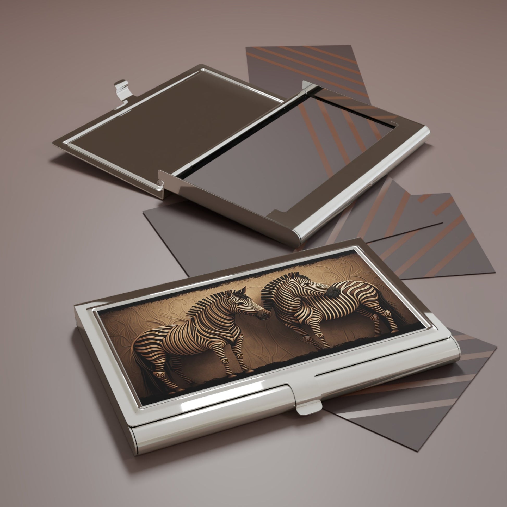 Two Zebras Design Business Card Holder