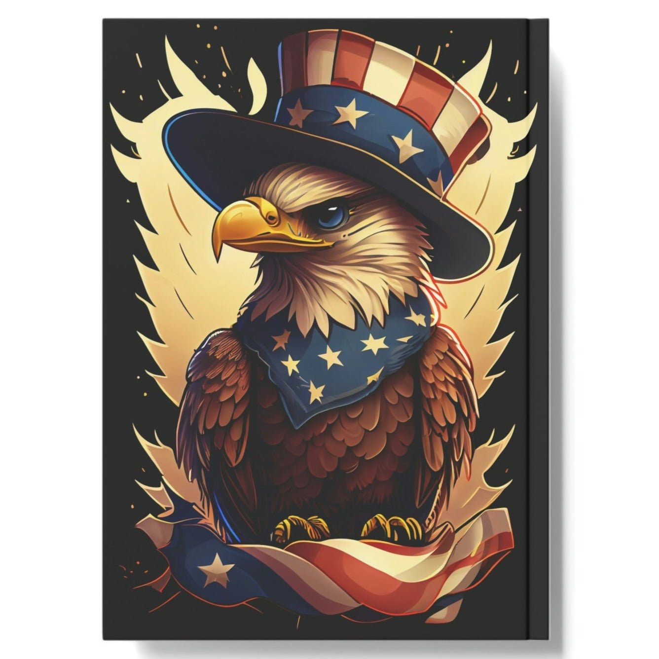 Uncle Sam Bald Eagle Hard Backed Journal