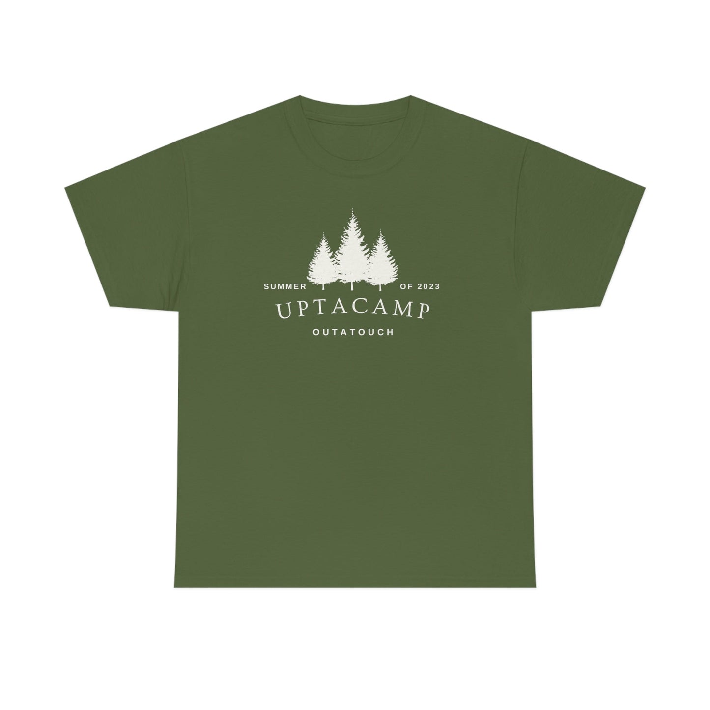 Uptacamp Outatouch Camping Cotton Tee - The T-Shirt for Hikers, Backpackers and vacationers. Upta Camp for a Relaxing Time Away