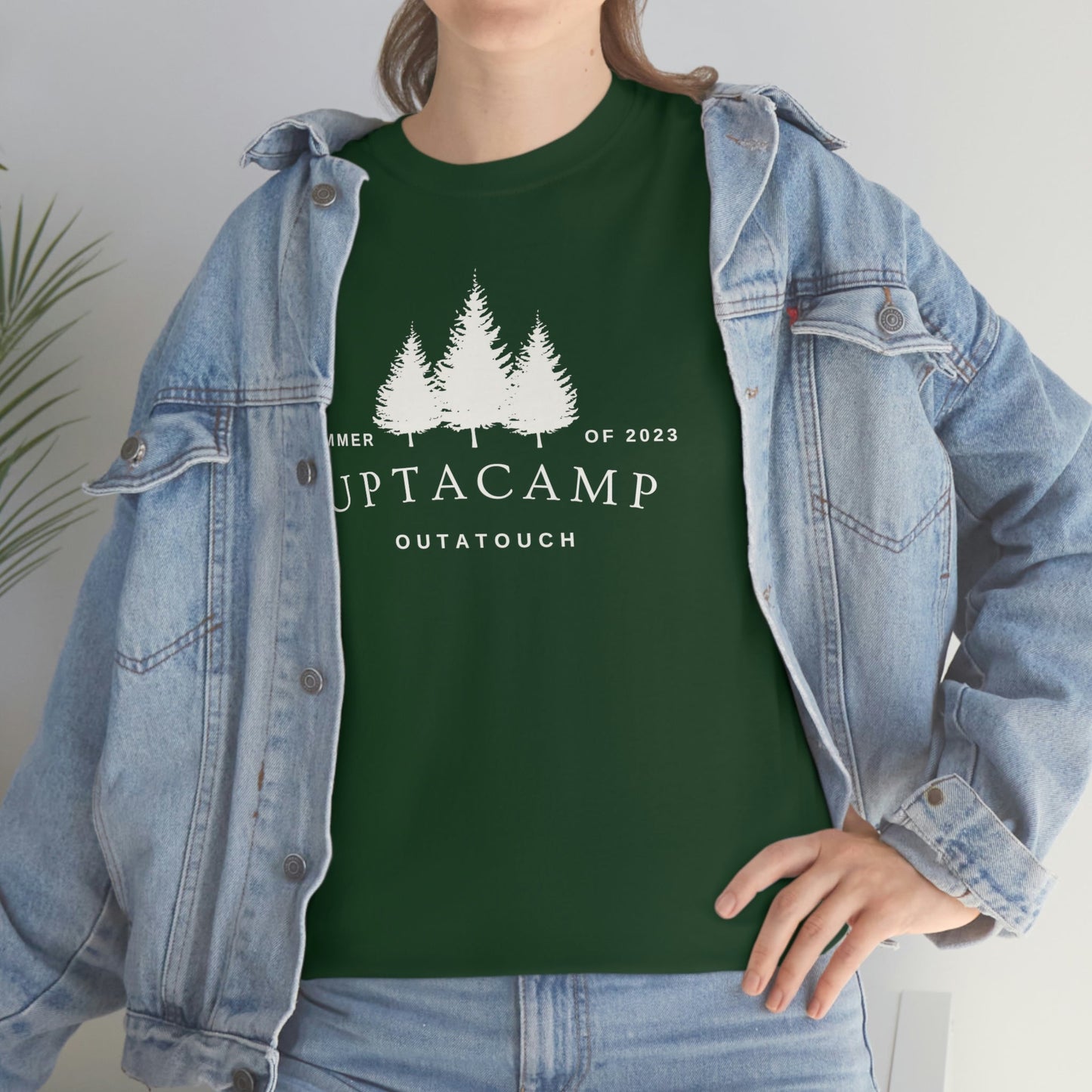 Uptacamp Outatouch Camping Cotton Tee - The T-Shirt for Hikers, Backpackers and vacationers. Upta Camp for a Relaxing Time Away