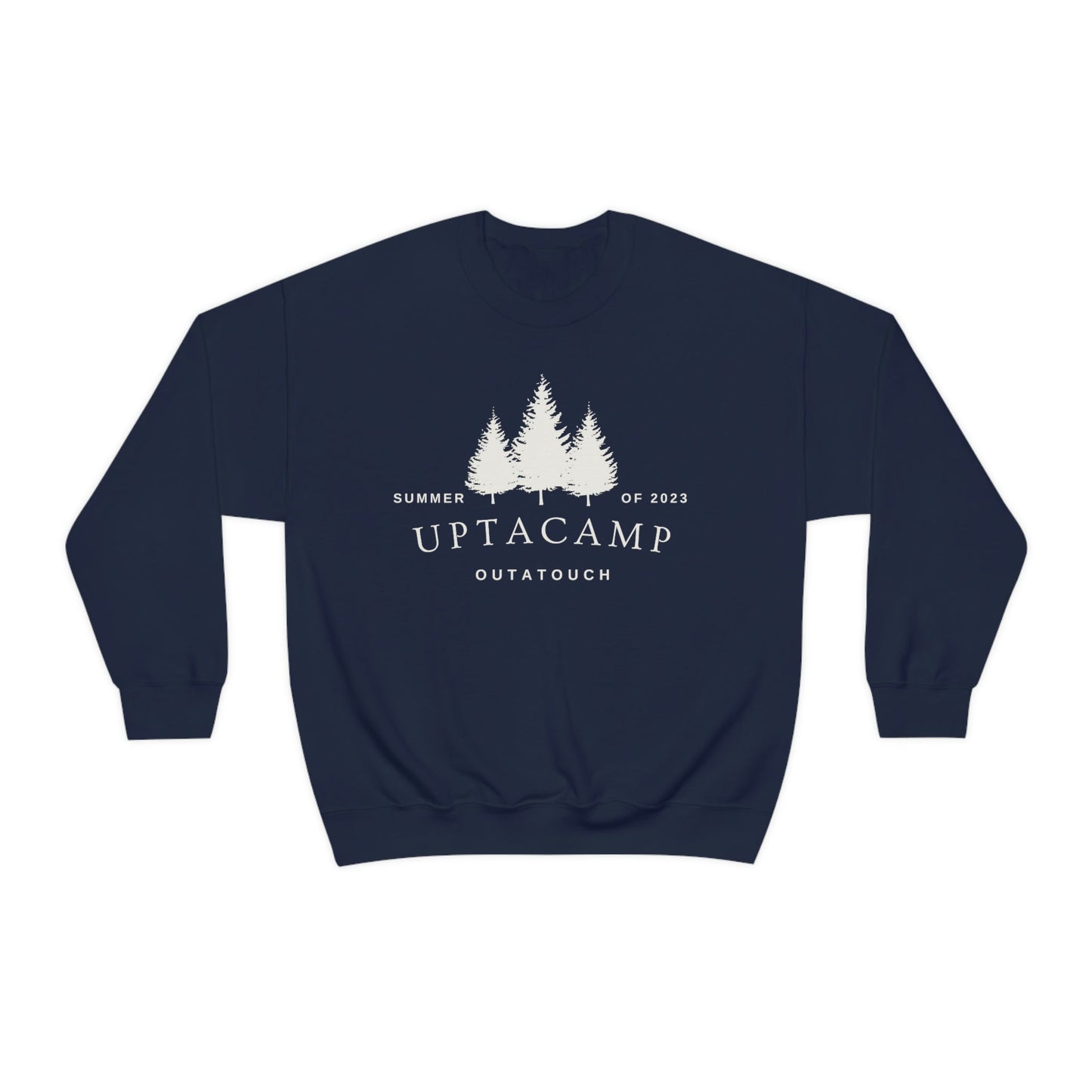 Uptacamp Outatouch Heavy Crewneck Sweatshirt - Perfect Gift for Hiking, Backpacking, Camping or Just Being Outdoors