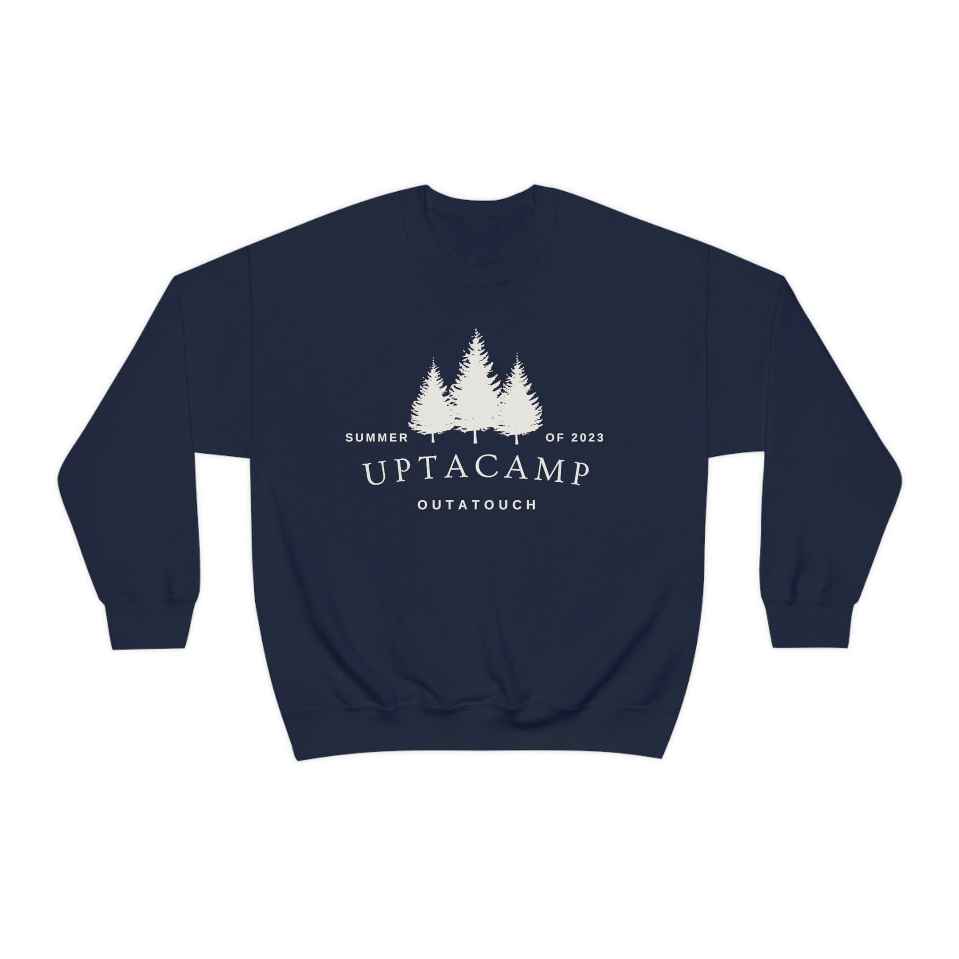 Uptacamp Outatouch Heavy Crewneck Sweatshirt - Perfect Gift for Hiking, Backpacking, Camping or Just Being Outdoors