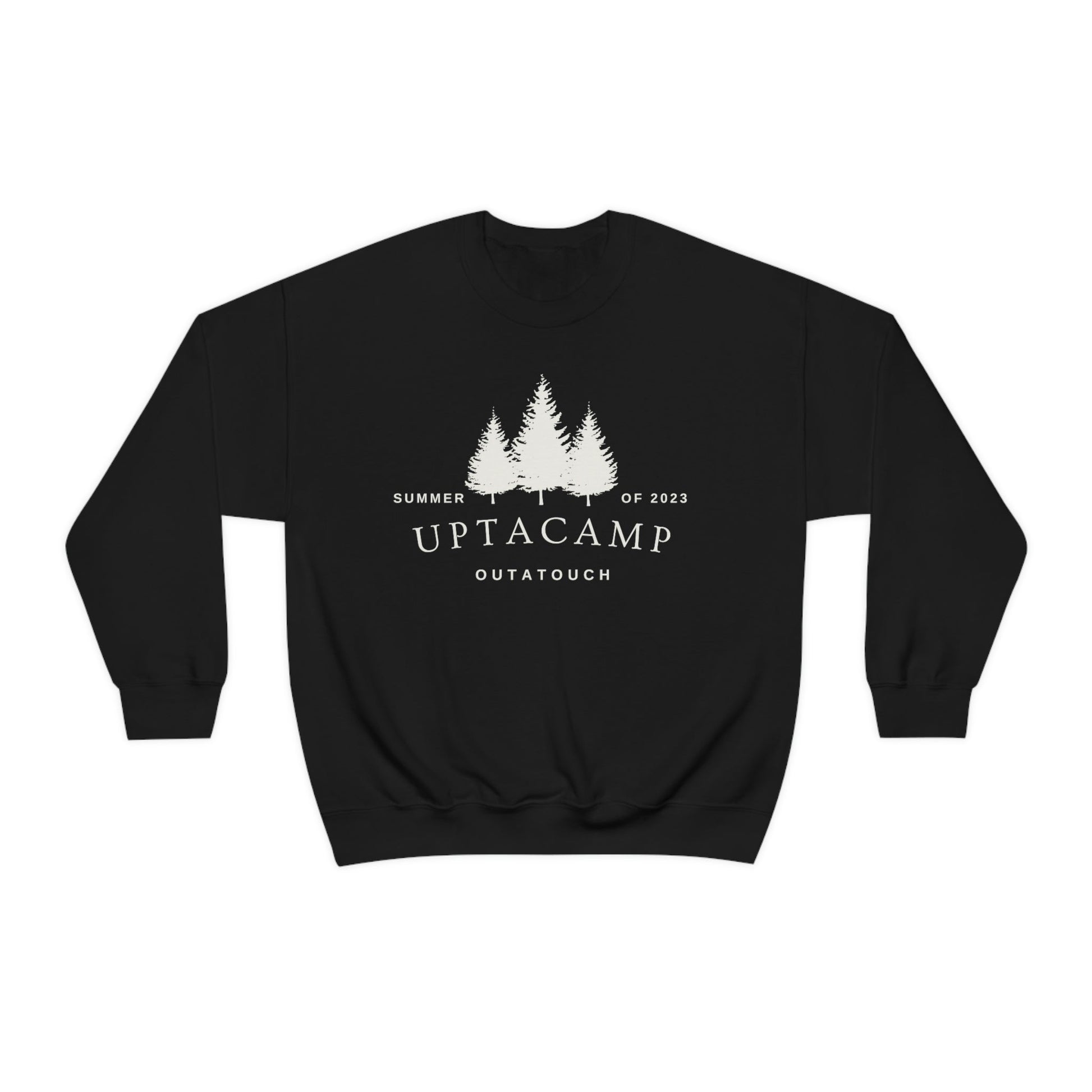 Uptacamp Outatouch Heavy Crewneck Sweatshirt - Perfect Gift for Hiking, Backpacking, Camping or Just Being Outdoors