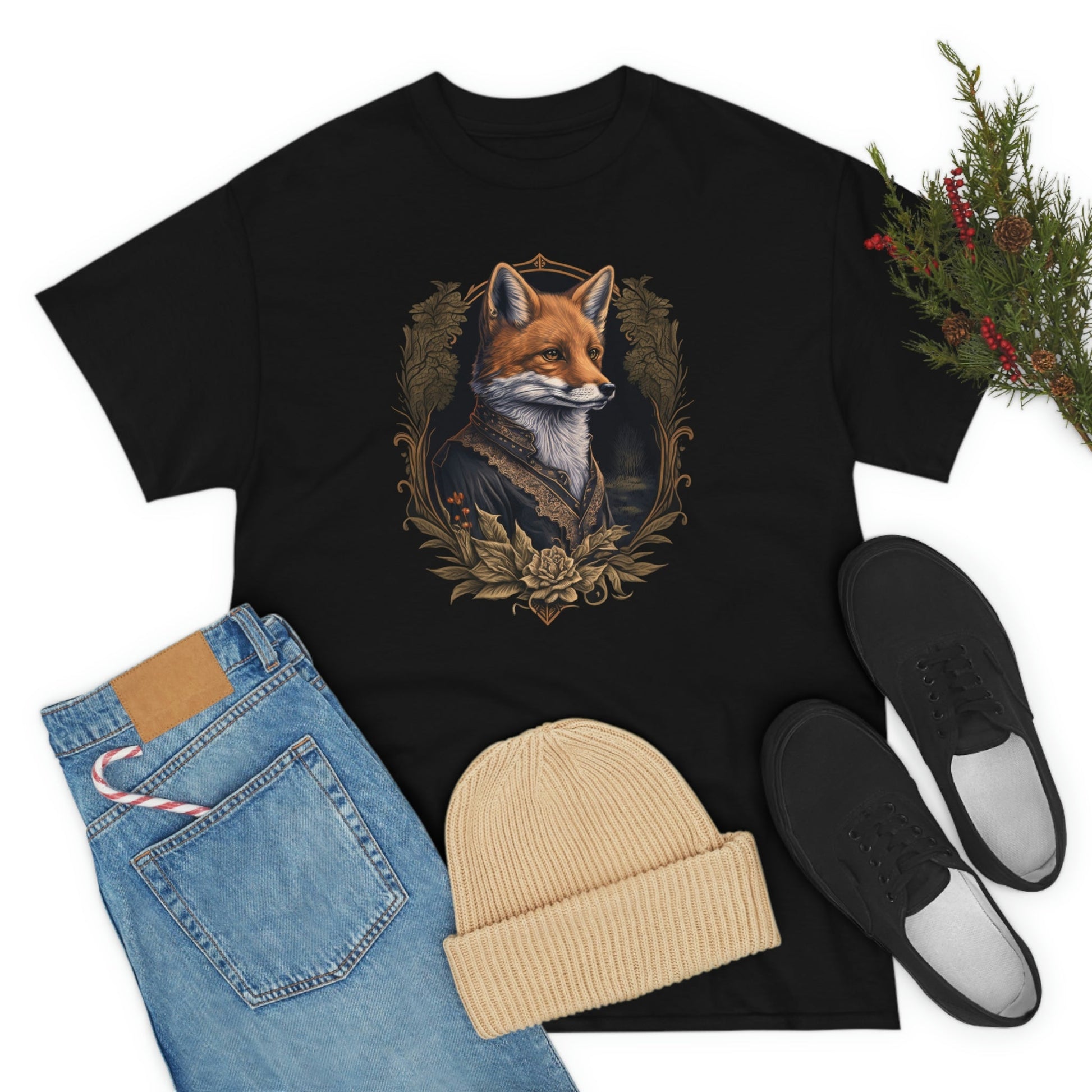 Victorian Red Fox Cotton T-Shirt