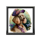Victorian Watercolor Poodle Portrait Vintage Jewelry Keepsake Box II - a perfect gift for the poodle lover, including poodle moms and sisters