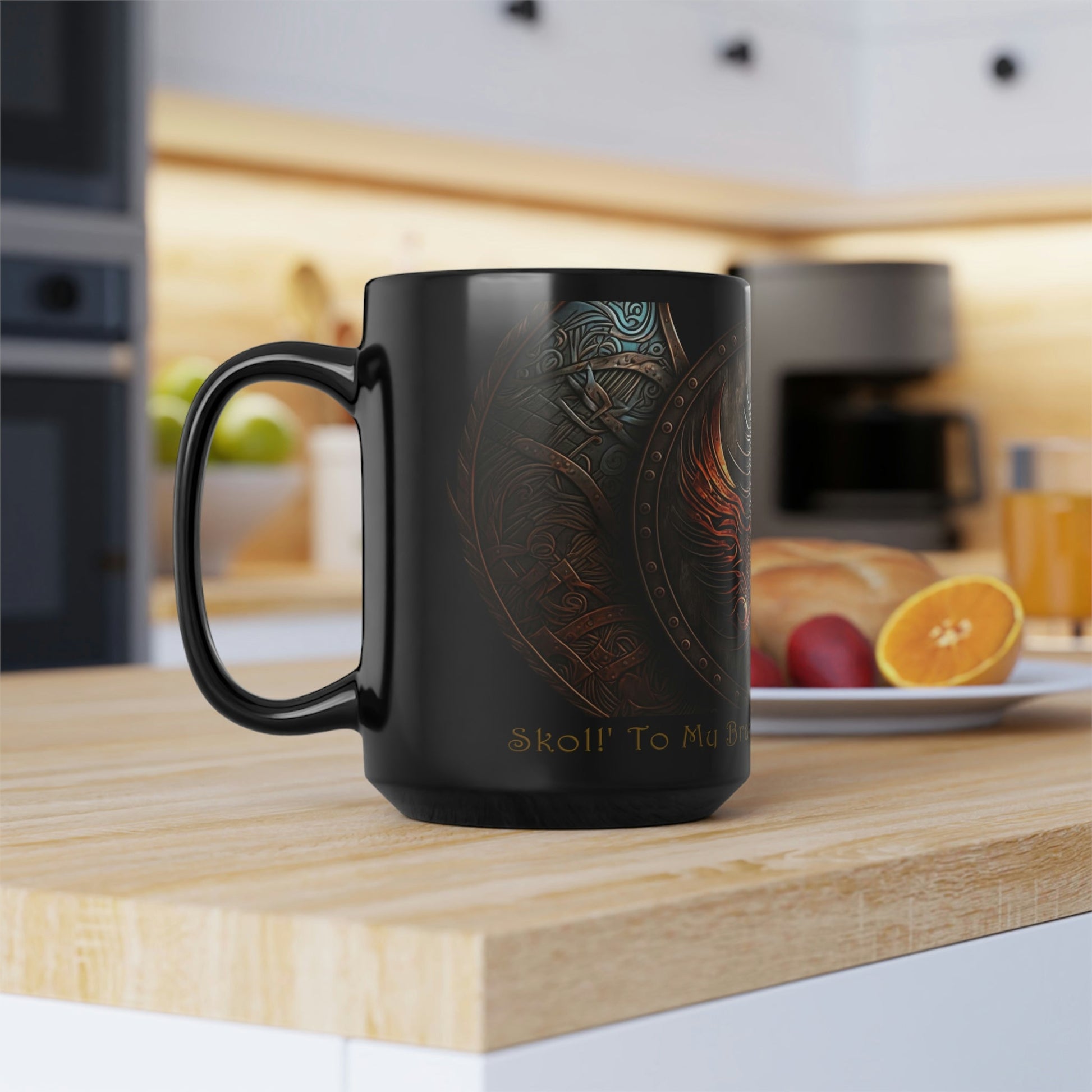 Viking Saying | "Skol!' To My Brave and Fierce Father" | 15 oz Coffee Mug