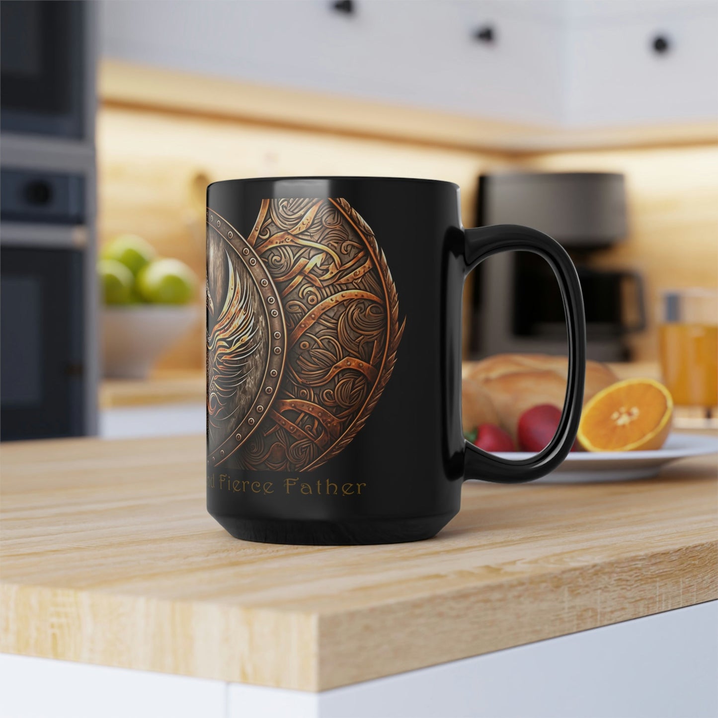 Viking Saying | "Skol!' To My Brave and Fierce Father" | 15 oz Coffee Mug