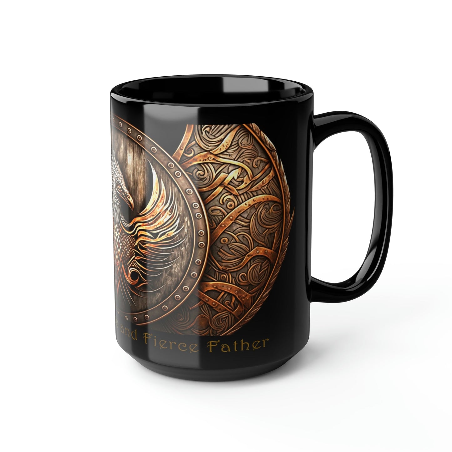 Viking Saying | "Skol!' To My Brave and Fierce Father" | 15 oz Coffee Mug