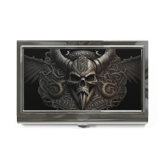 Viking Shield Detail Business Card Holder