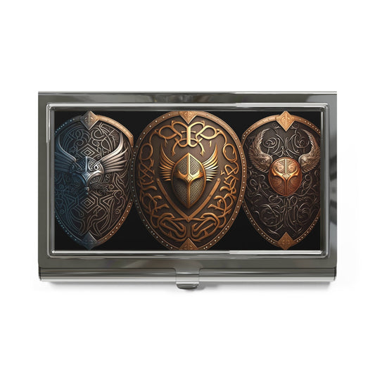 Viking Shields Business Card Holder