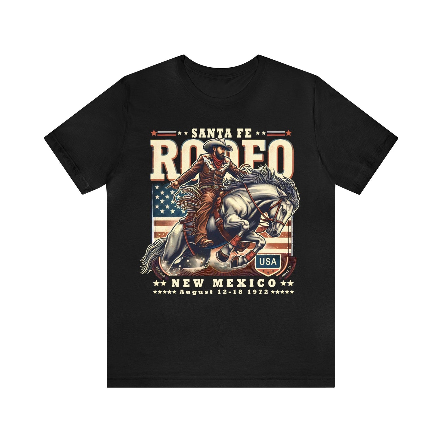 Vintage 1972 Santa Fe New Mexico Rodeo T-Shirt