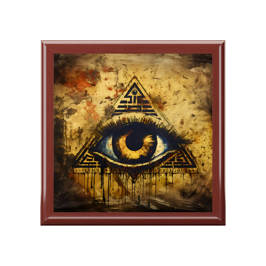 Vintage Eye of Horus Jewelry Box