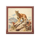 Vintage Naturalism Mountain Lion Art Print Jewelry Box