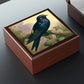 Vintage Purple Martin Wooden Keepsake Jewelry Box