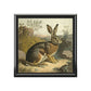 Vintage Rabbit Wooden Keepsake Jewelry Box with Ceramic Tile Cover