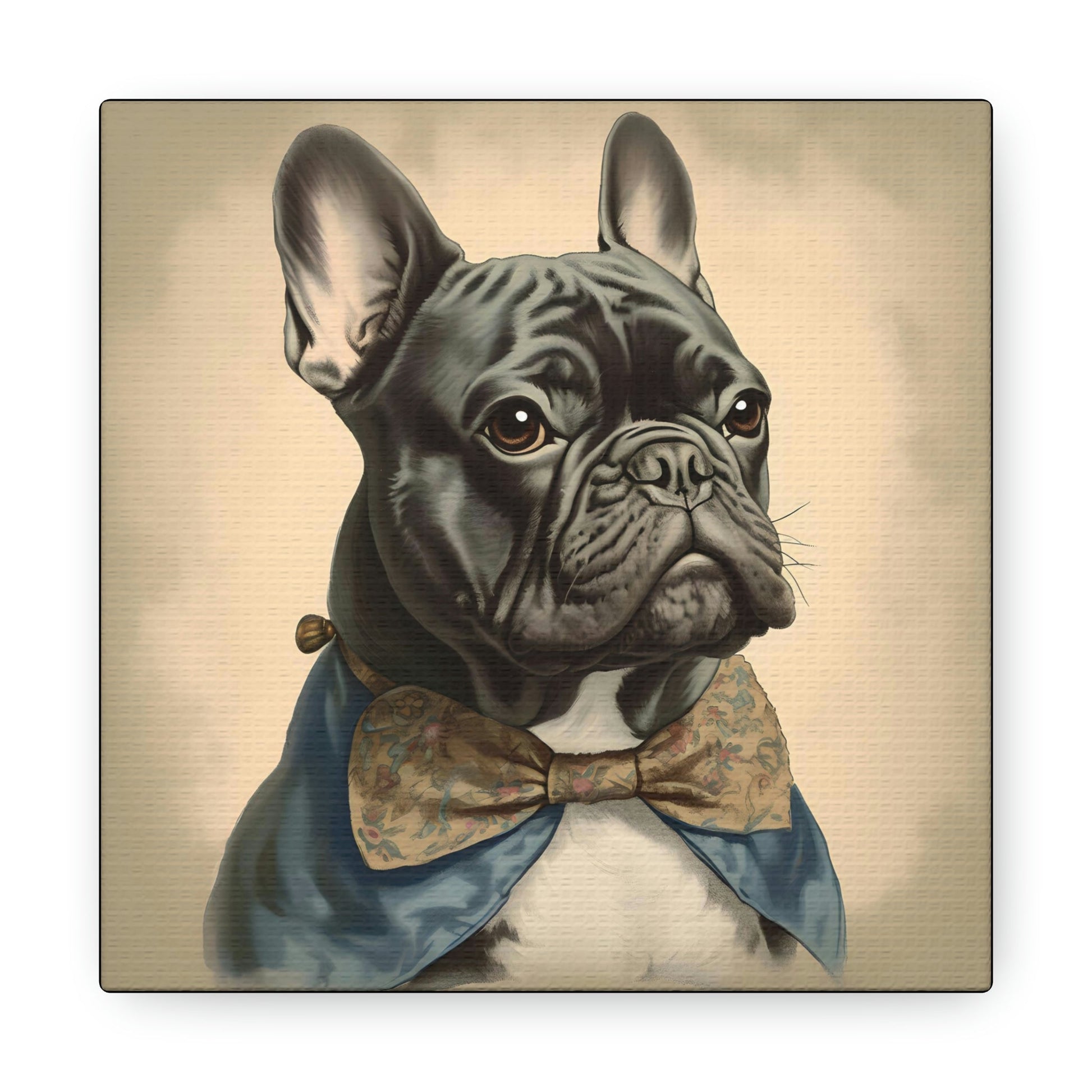 Vintage Victorian "Ben" French Bulldog Canvas Gallery Wraps