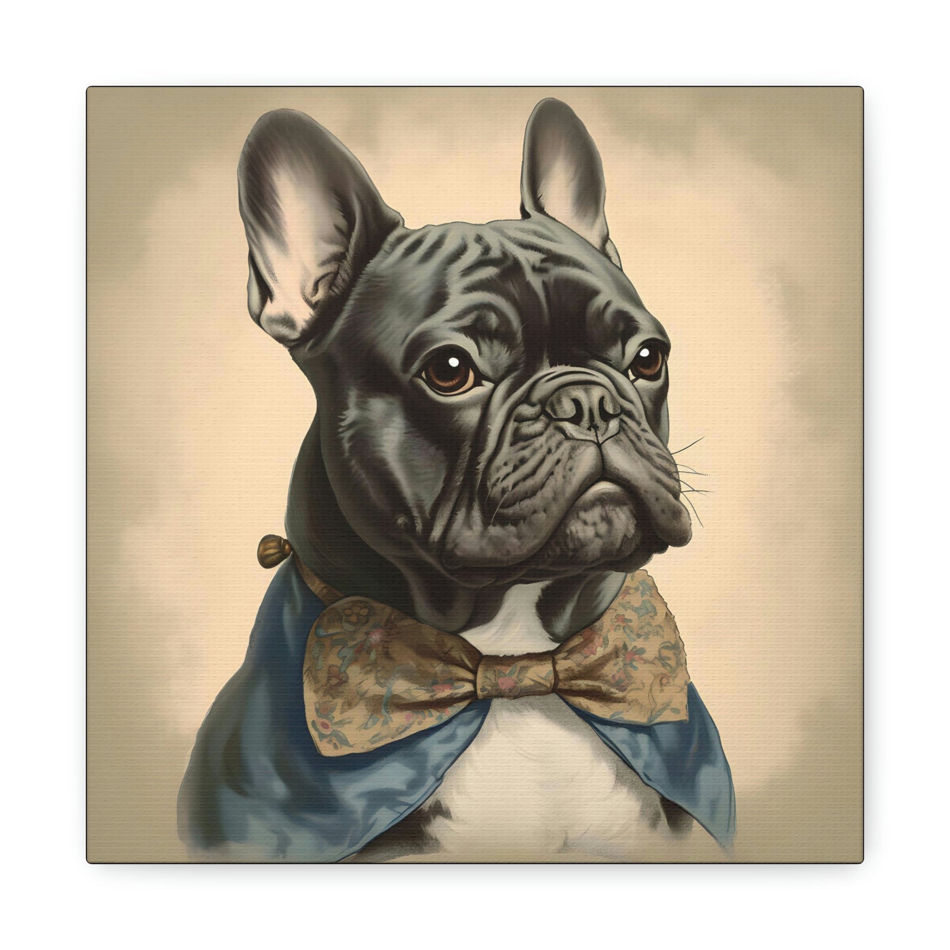 Vintage Victorian "Ben" French Bulldog Canvas Gallery Wraps