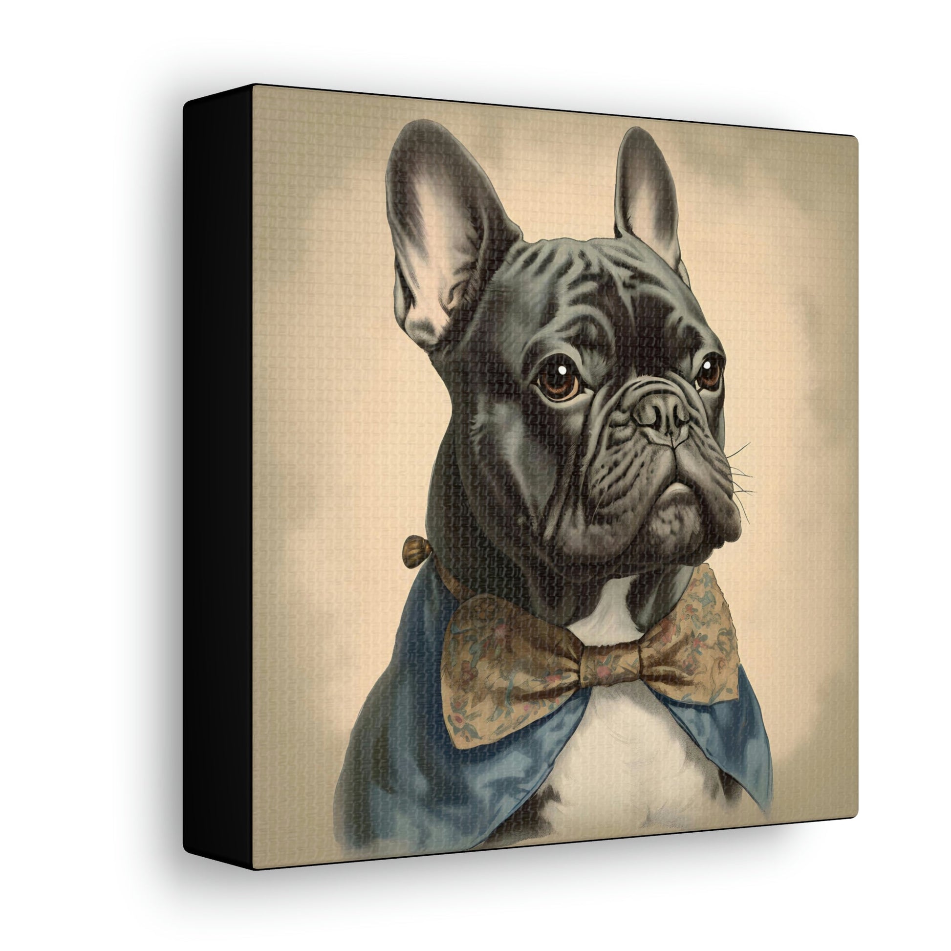 Vintage Victorian "Ben" French Bulldog Canvas Gallery Wraps
