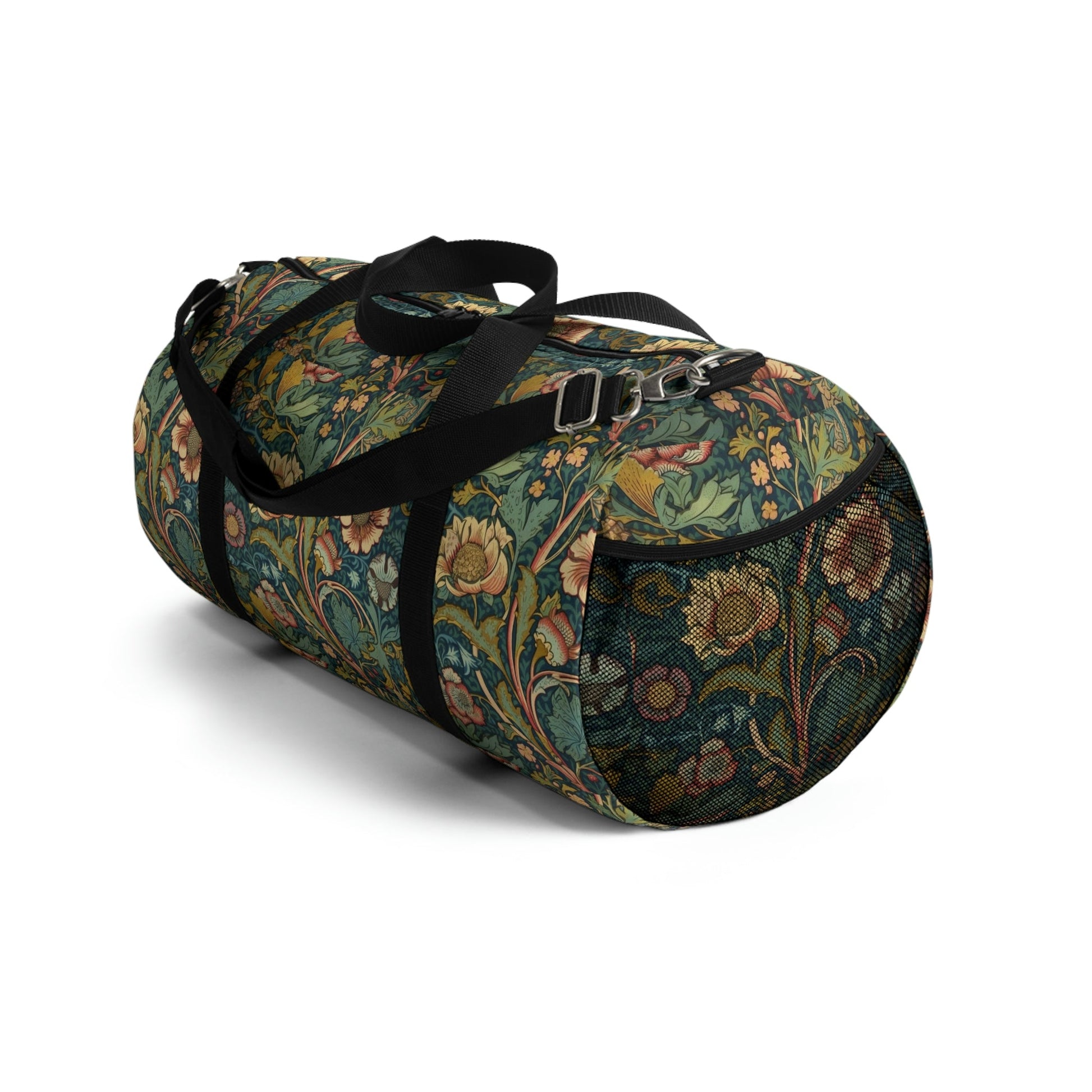 Vintage Victorian Floral Design Duffel Bag