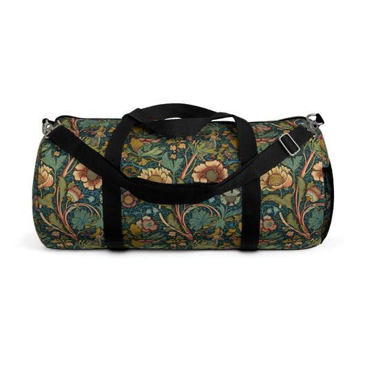 Vintage Victorian Floral Design Duffel Bag