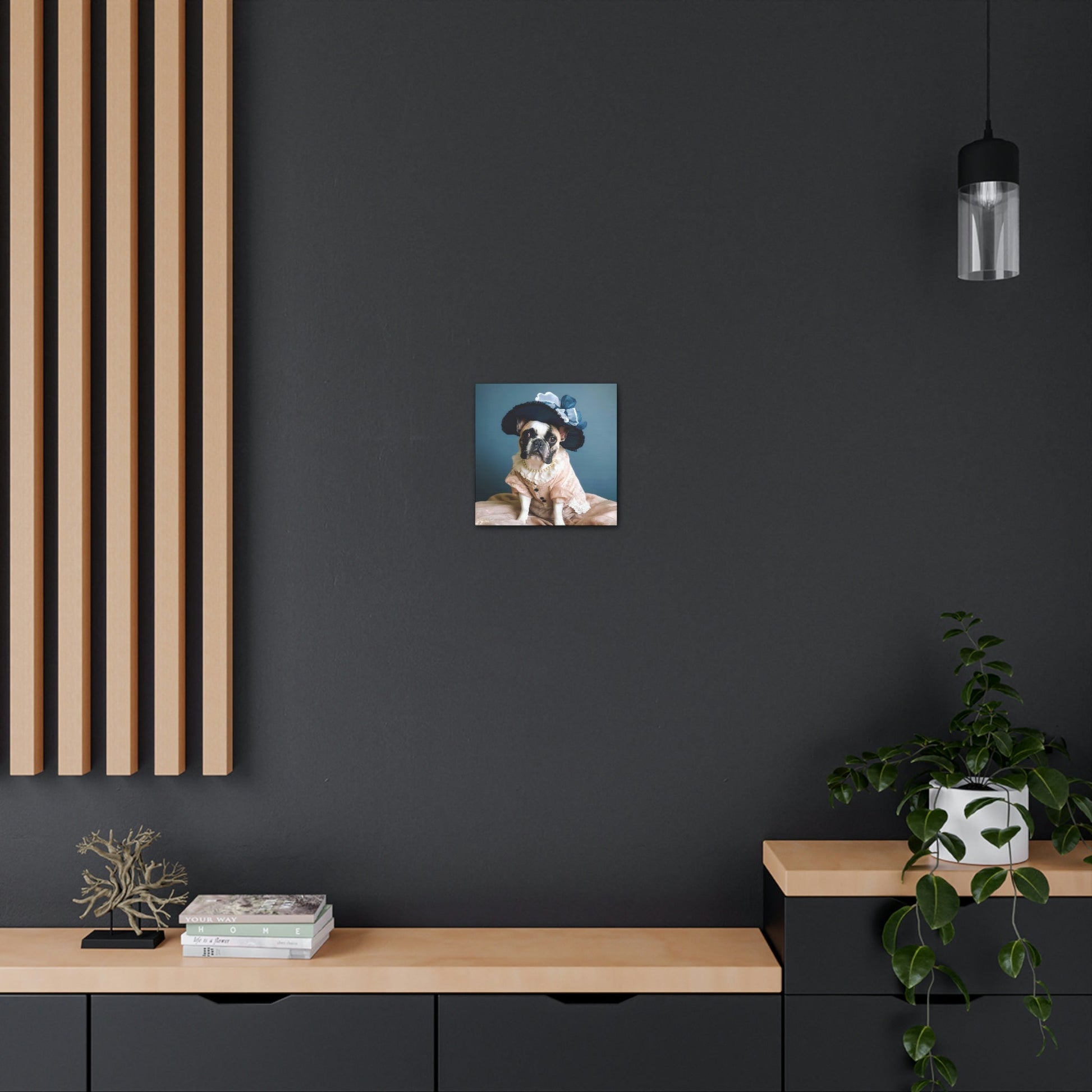Vintage Victorian "Lil Lulu" French Bulldog Canvas Gallery Wraps