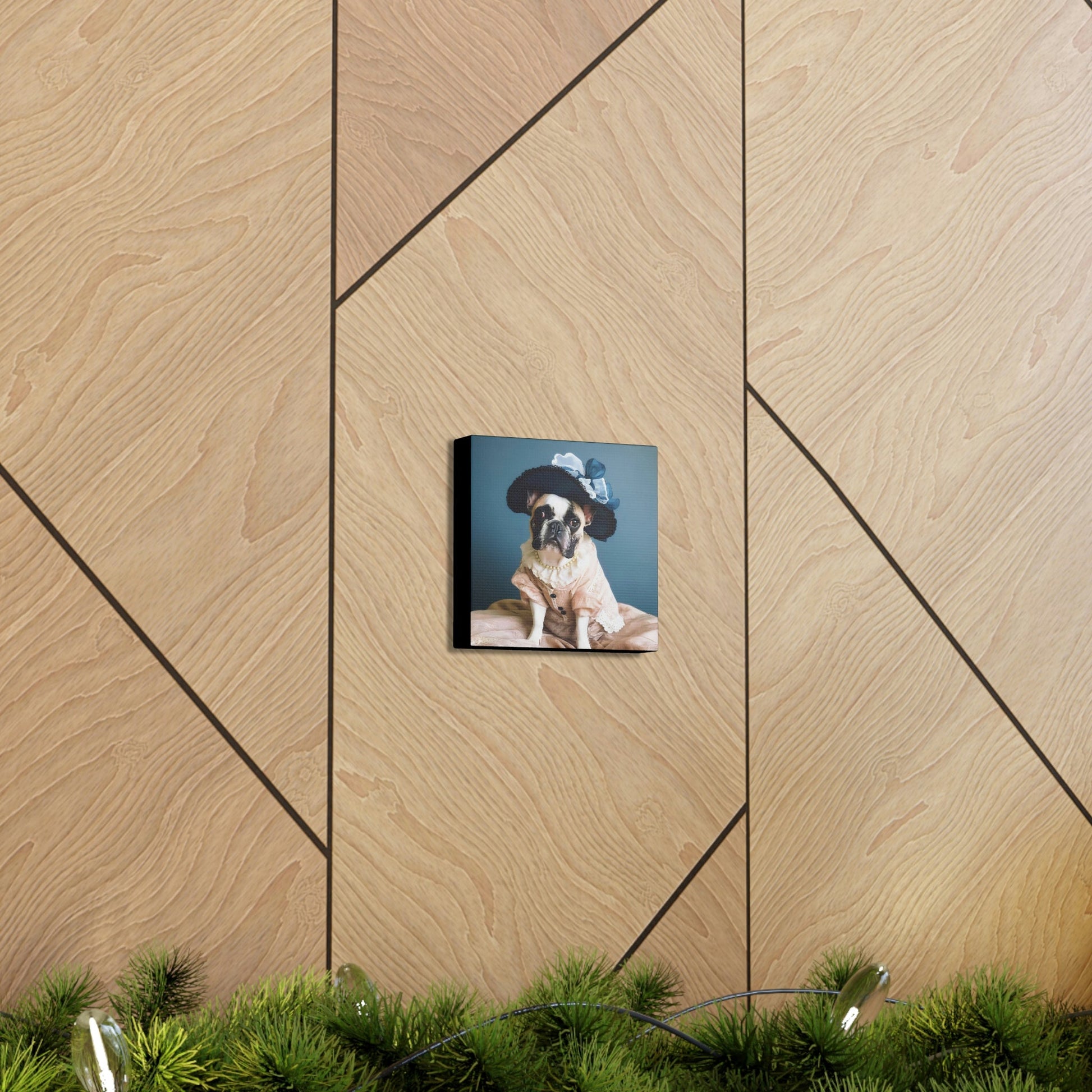 Vintage Victorian "Lil Lulu" French Bulldog Canvas Gallery Wraps