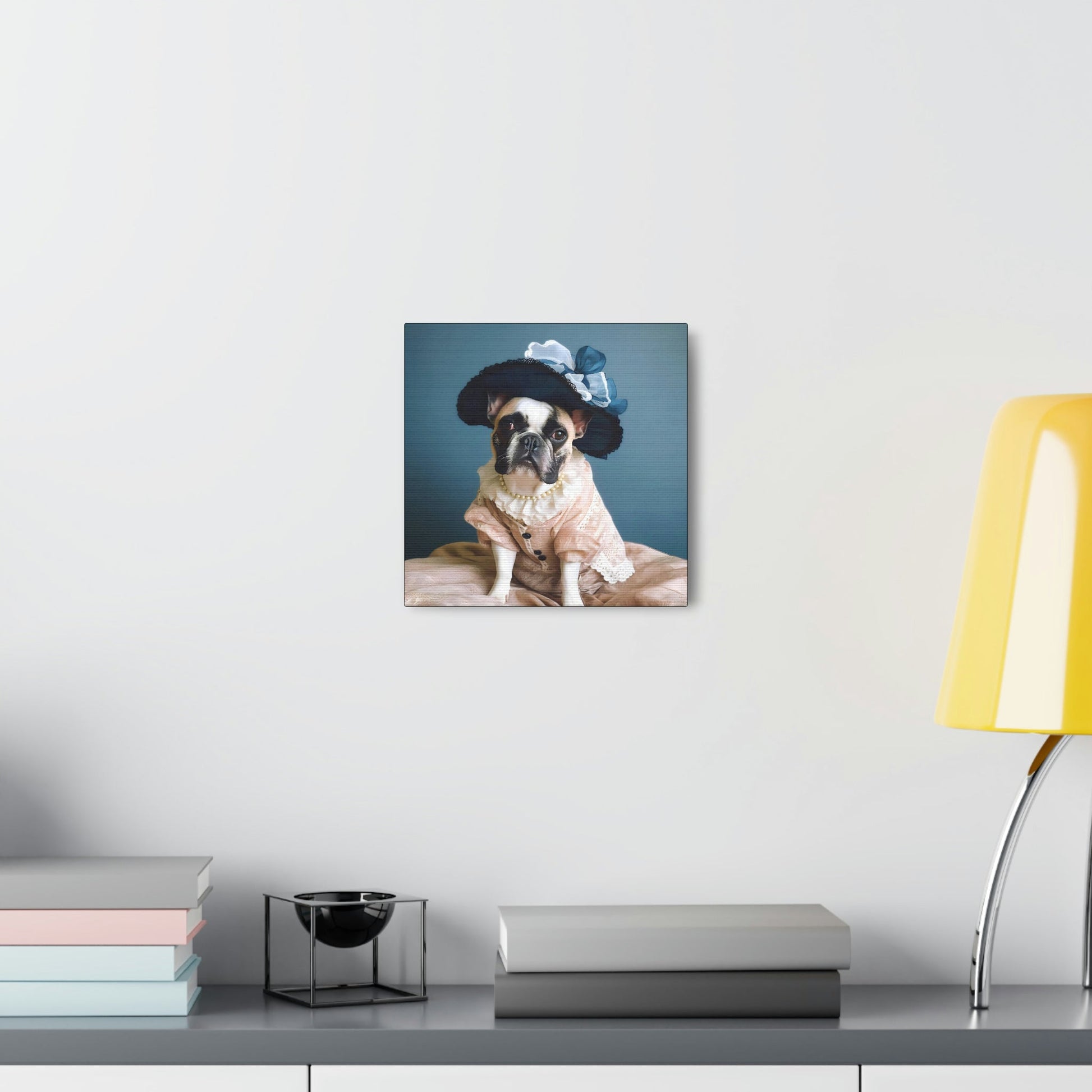 Vintage Victorian "Lil Lulu" French Bulldog Canvas Gallery Wraps