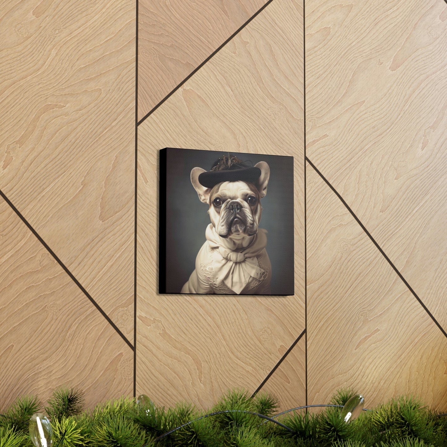 Vintage Victorian "Marge" French Bulldog Canvas Gallery Wraps