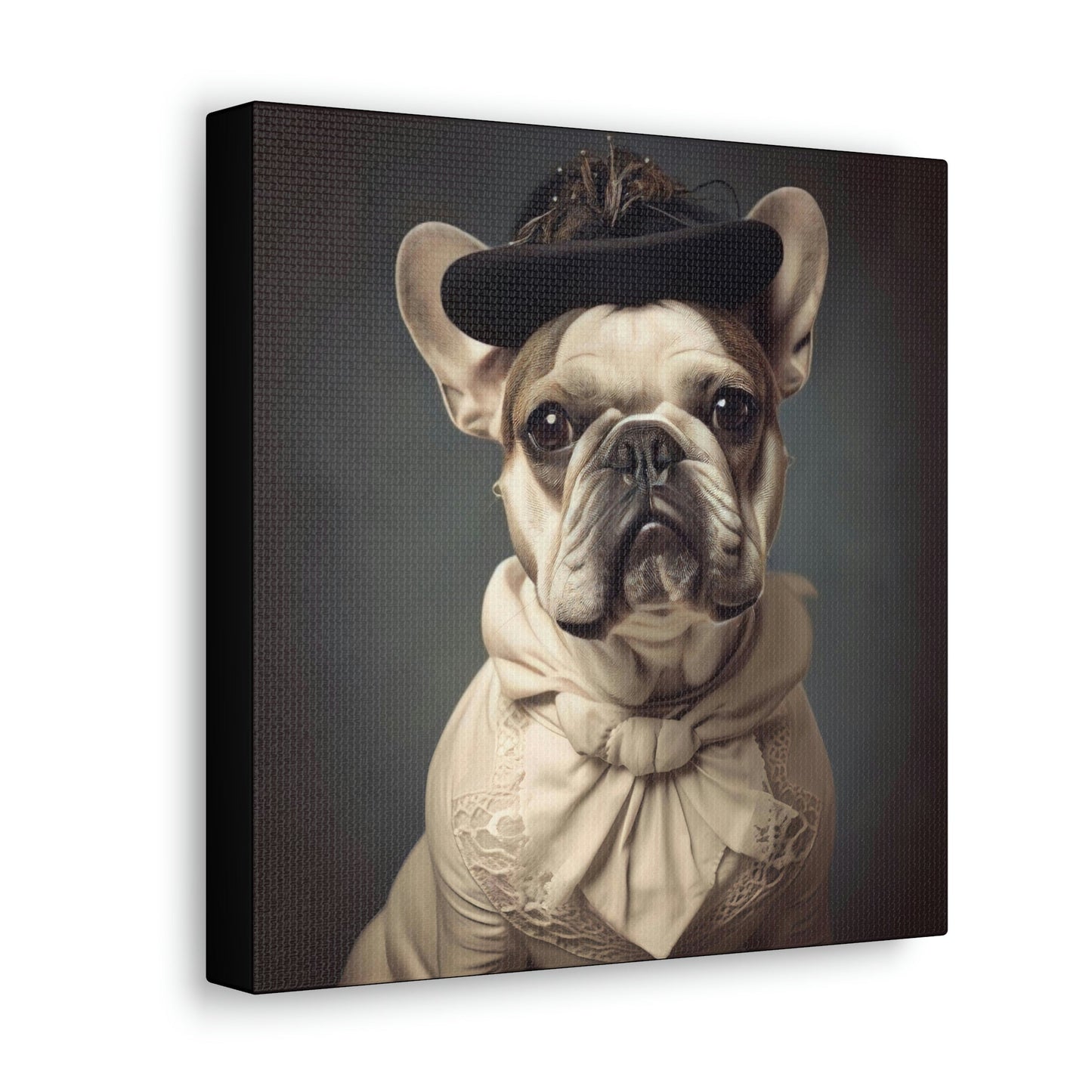 Vintage Victorian "Marge" French Bulldog Canvas Gallery Wraps