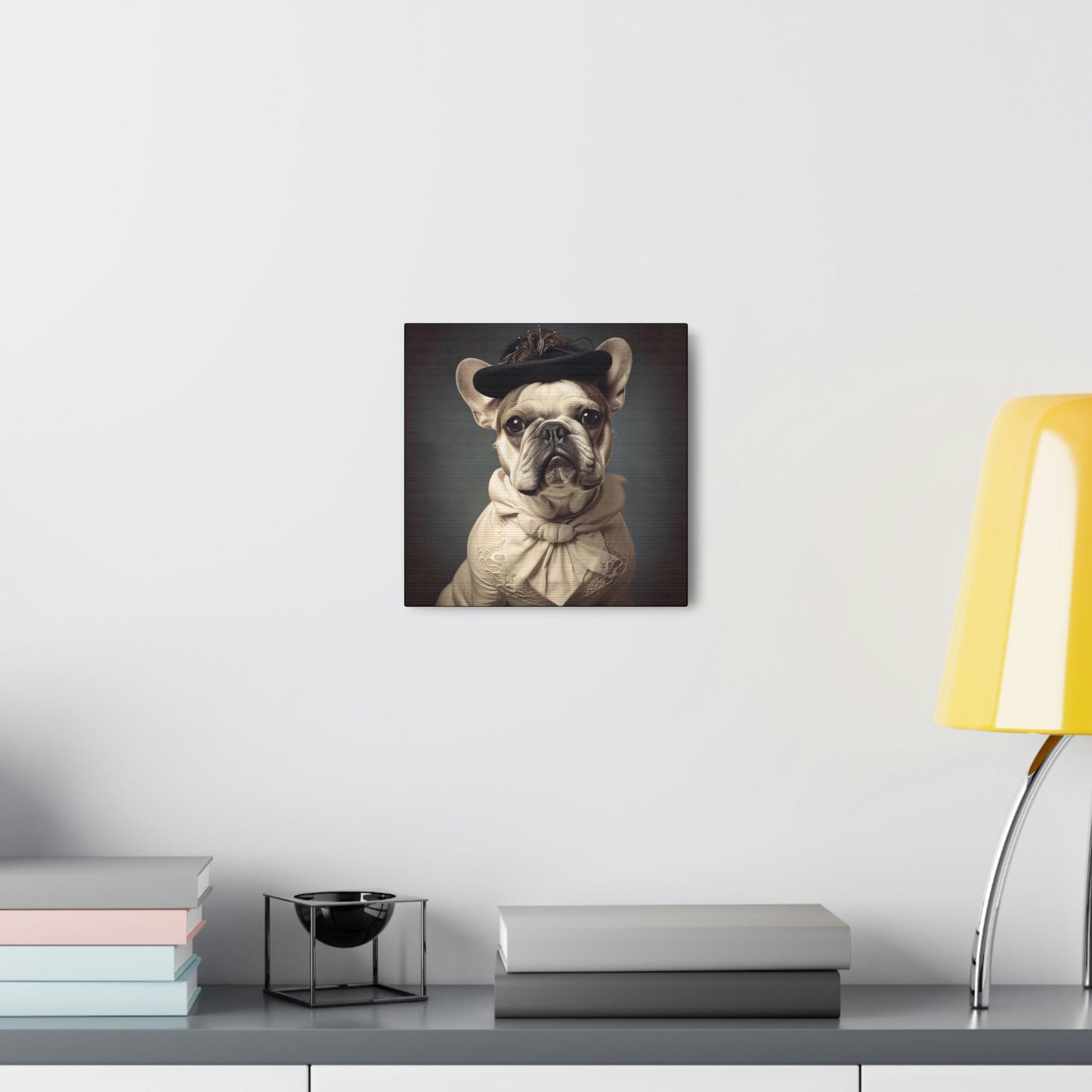 Vintage Victorian "Marge" French Bulldog Canvas Gallery Wraps