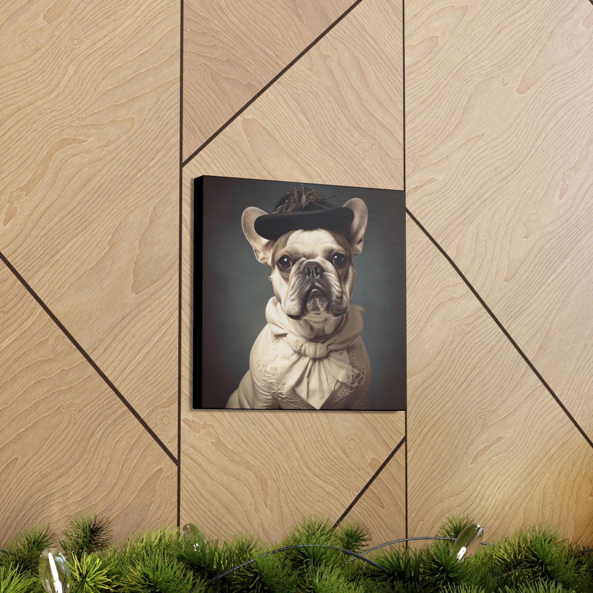 Vintage Victorian "Marge" French Bulldog Canvas Gallery Wraps