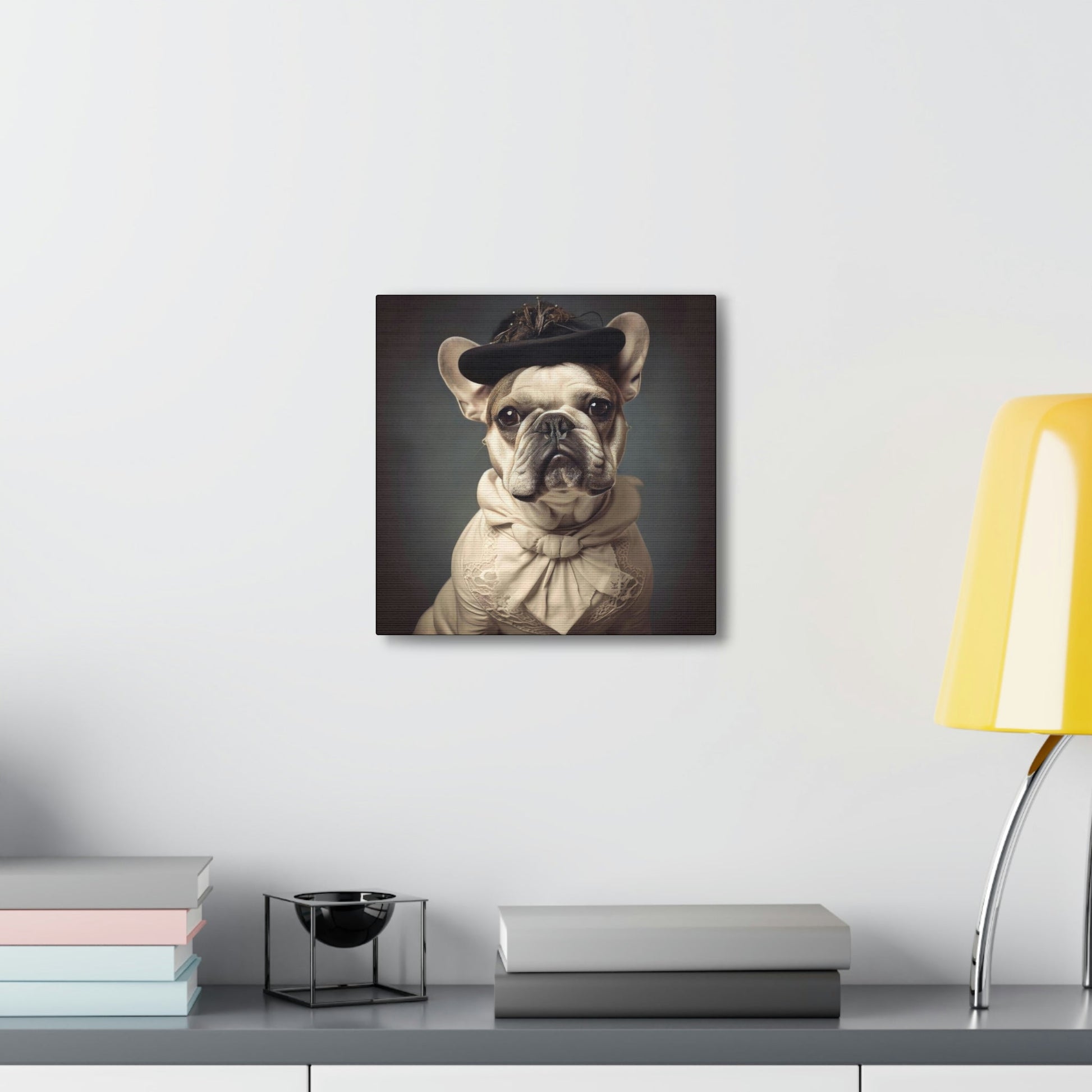Vintage Victorian "Marge" French Bulldog Canvas Gallery Wraps
