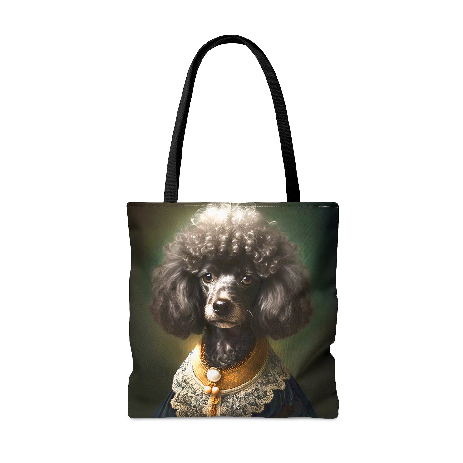Vintage Victorian Poodle Bonnet Portrait Tote Bag