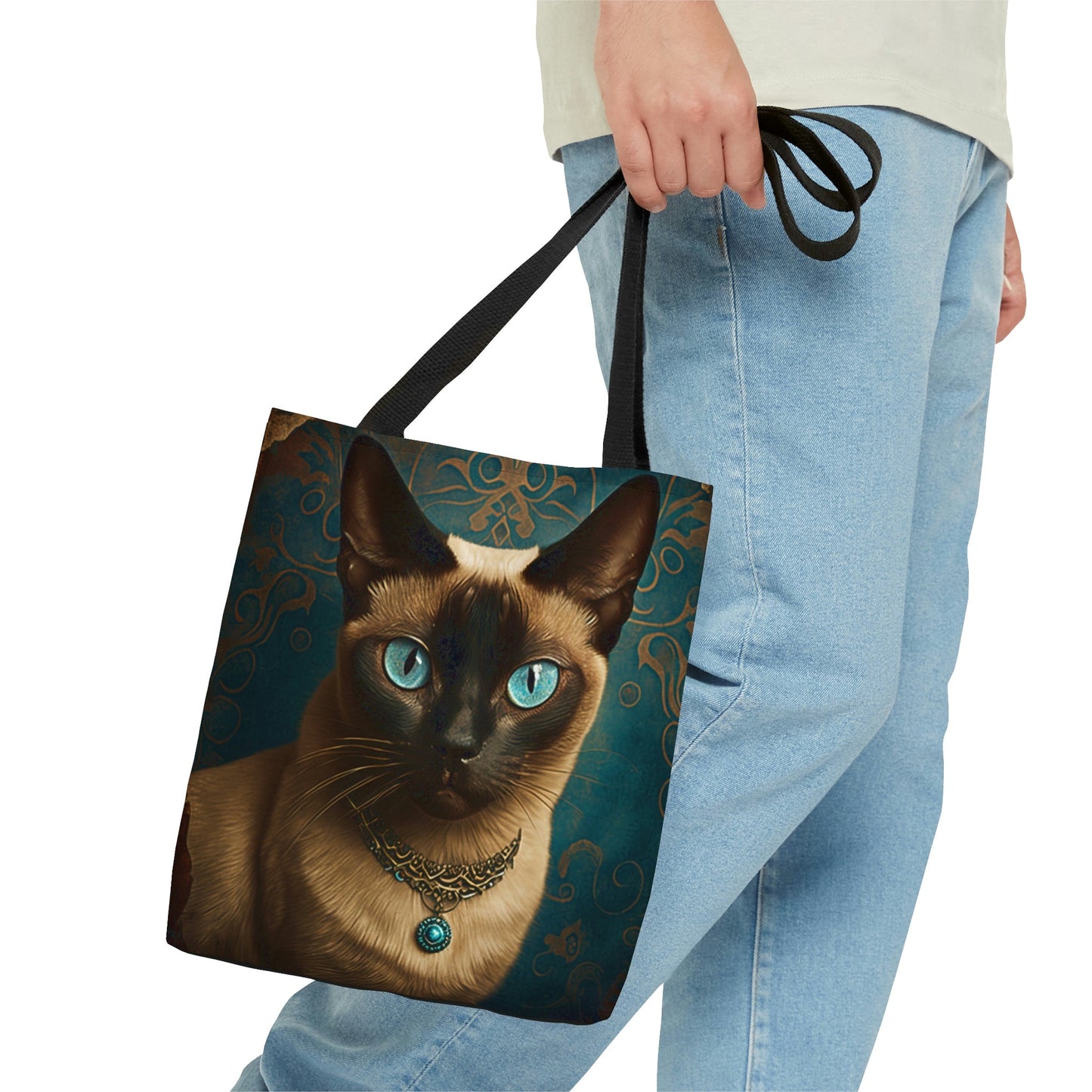 Vintage Victorian Siamese Cat Tote Bag
