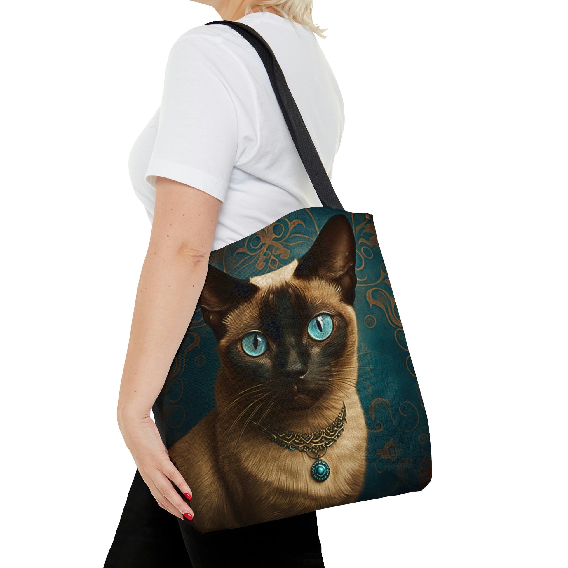 Vintage Victorian Siamese Cat Tote Bag