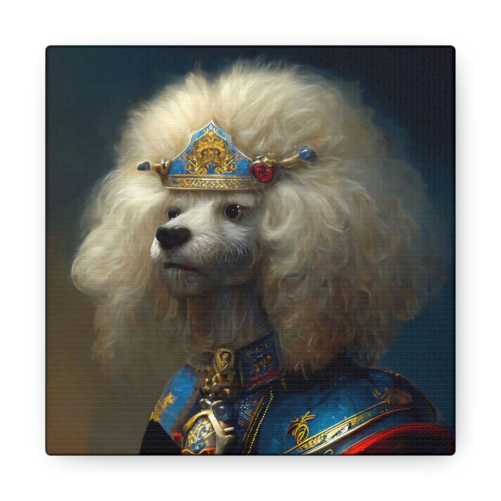 Visiting Poodle Princess Canvas Gallery Wraps