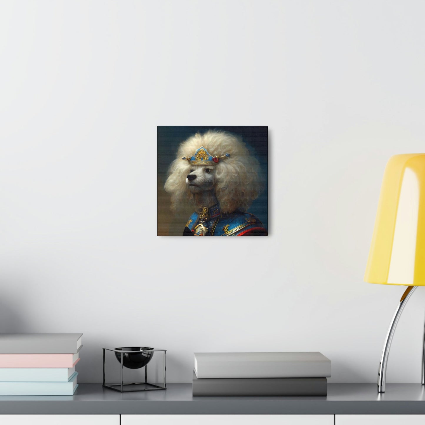 Visiting Poodle Princess Canvas Gallery Wraps