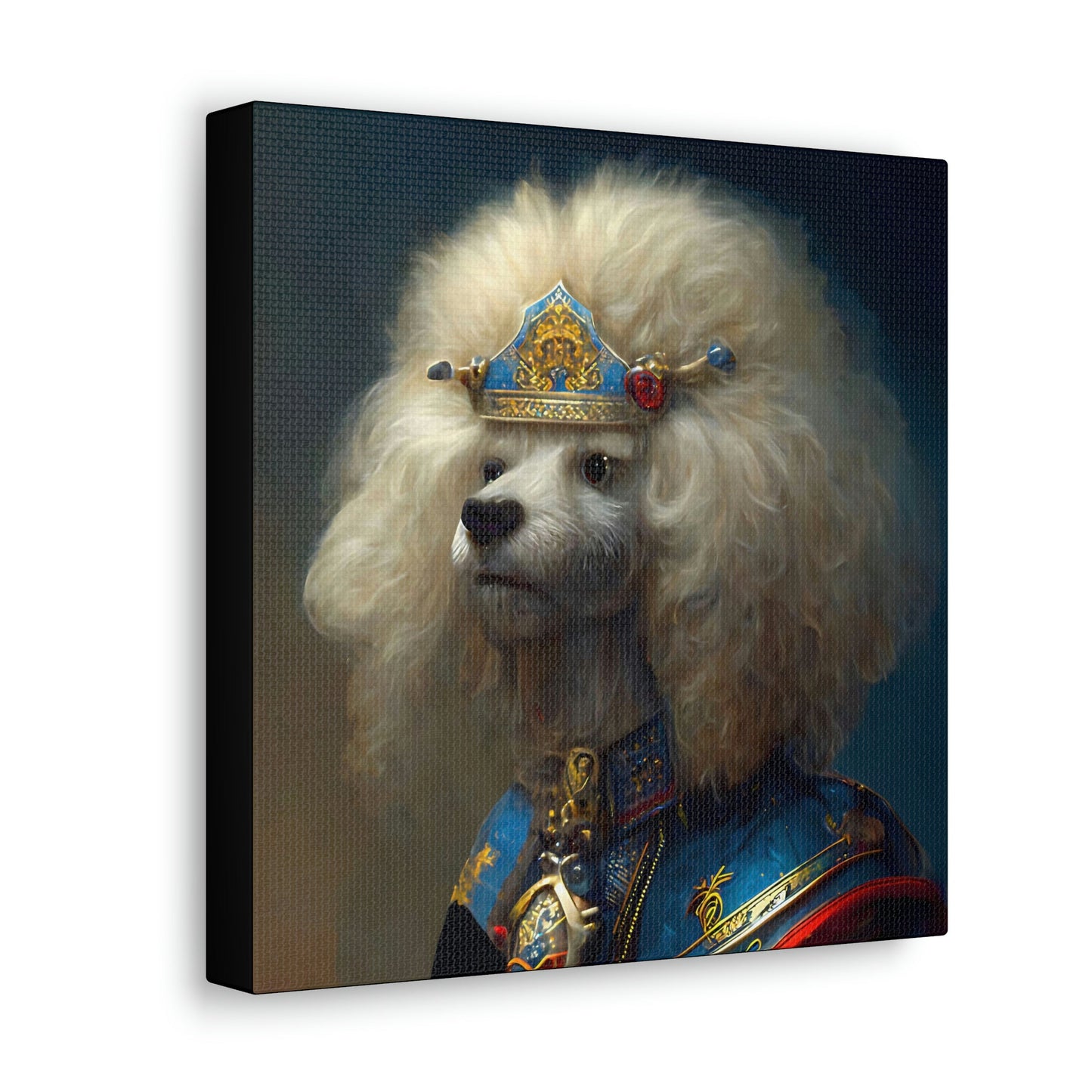 Visiting Poodle Princess Canvas Gallery Wraps