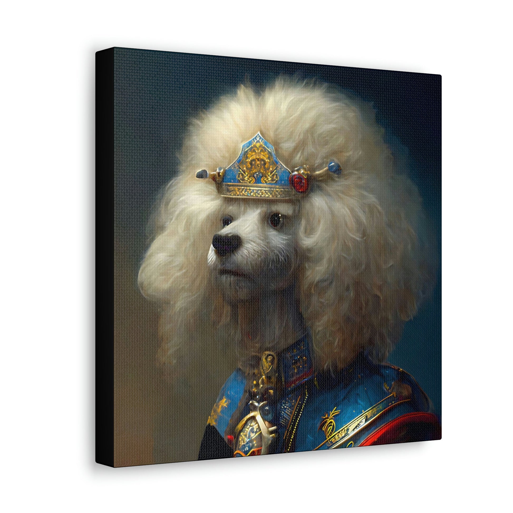 Visiting Poodle Princess Canvas Gallery Wraps