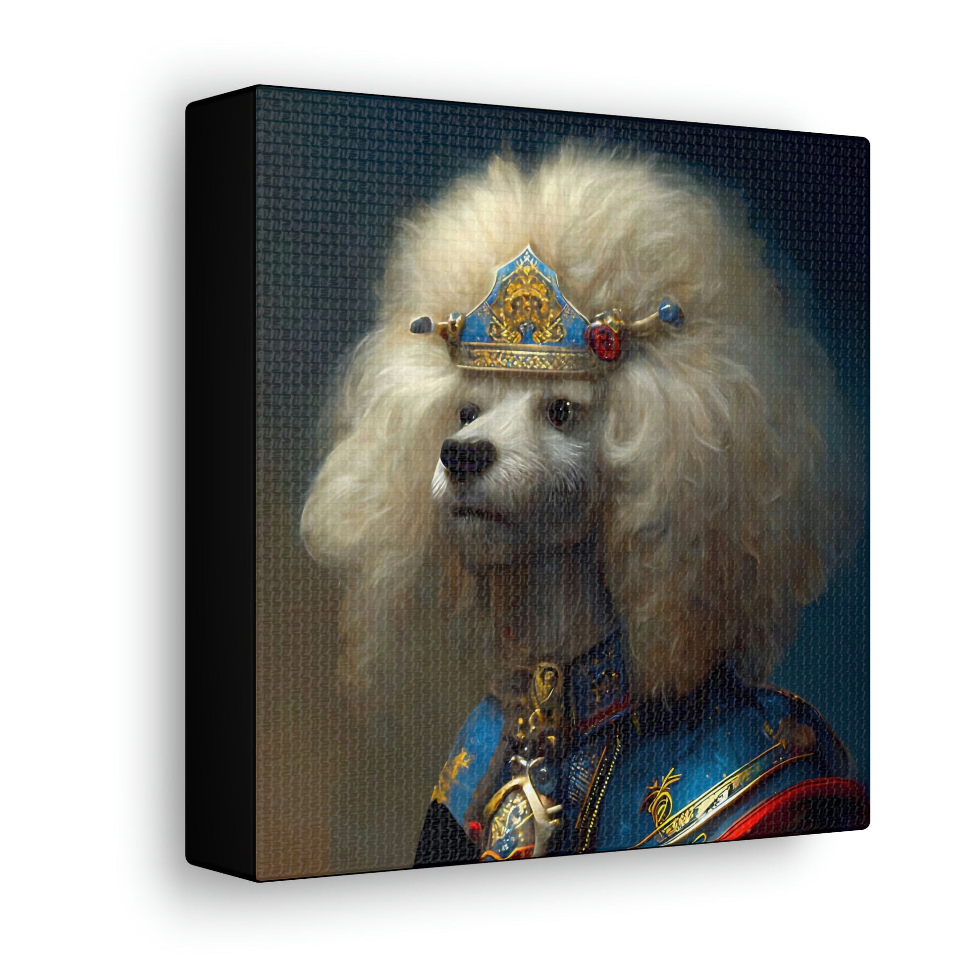 Visiting Poodle Princess Canvas Gallery Wraps