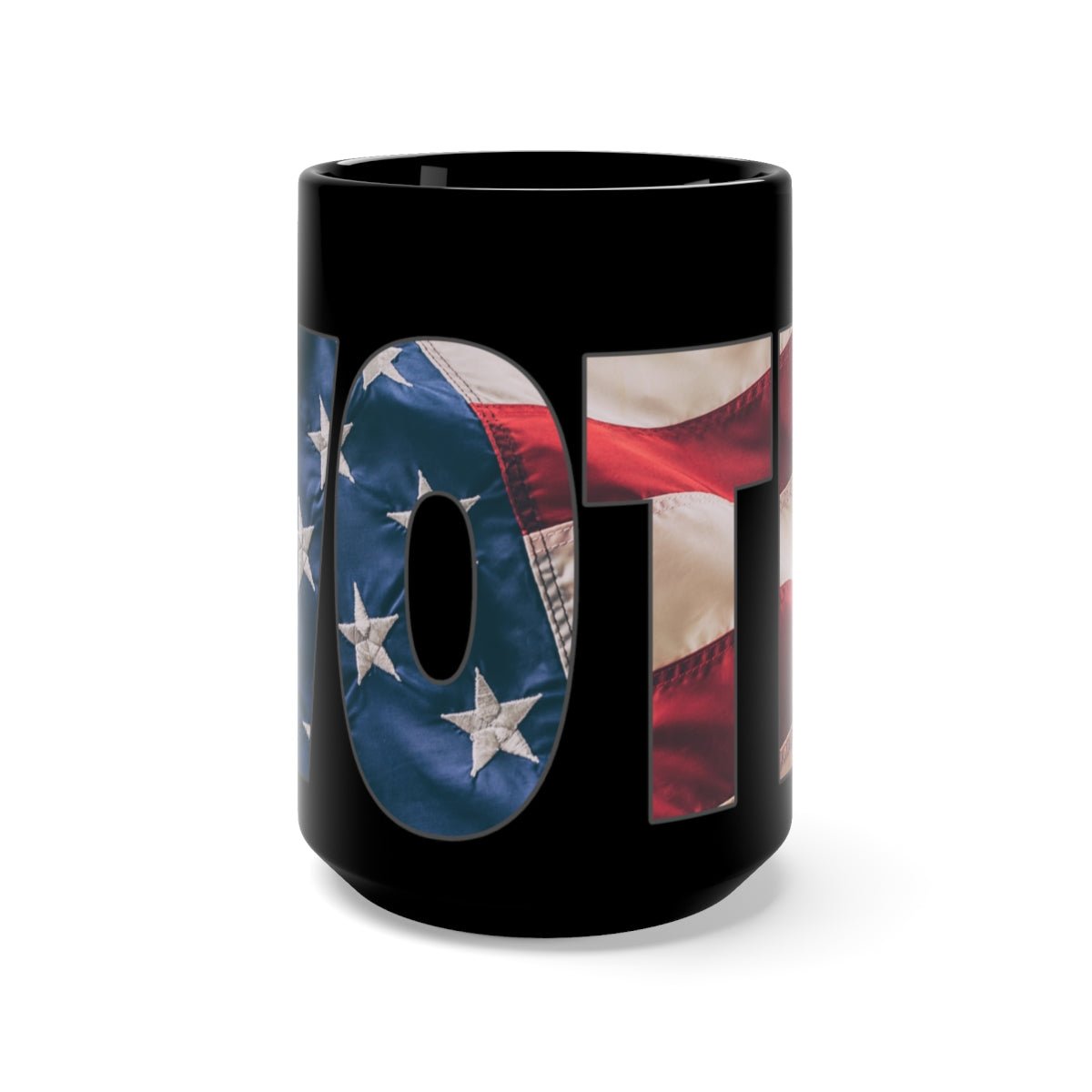 VOTE Black Mug 15oz | Political Gift for Americans