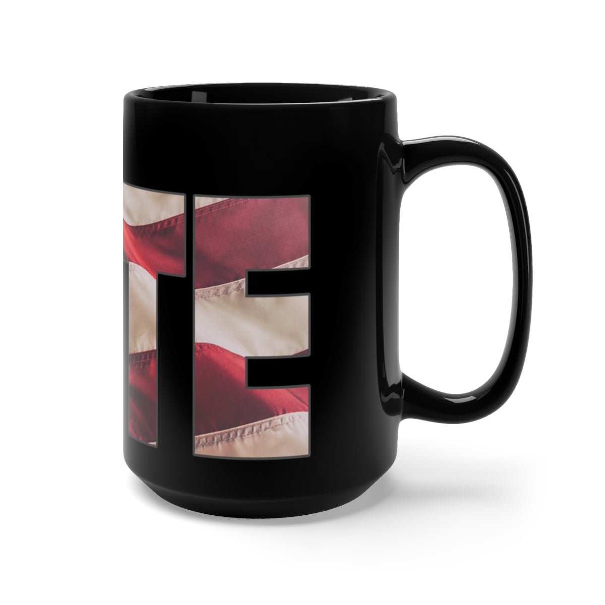 VOTE Black Mug 15oz | Political Gift for Americans