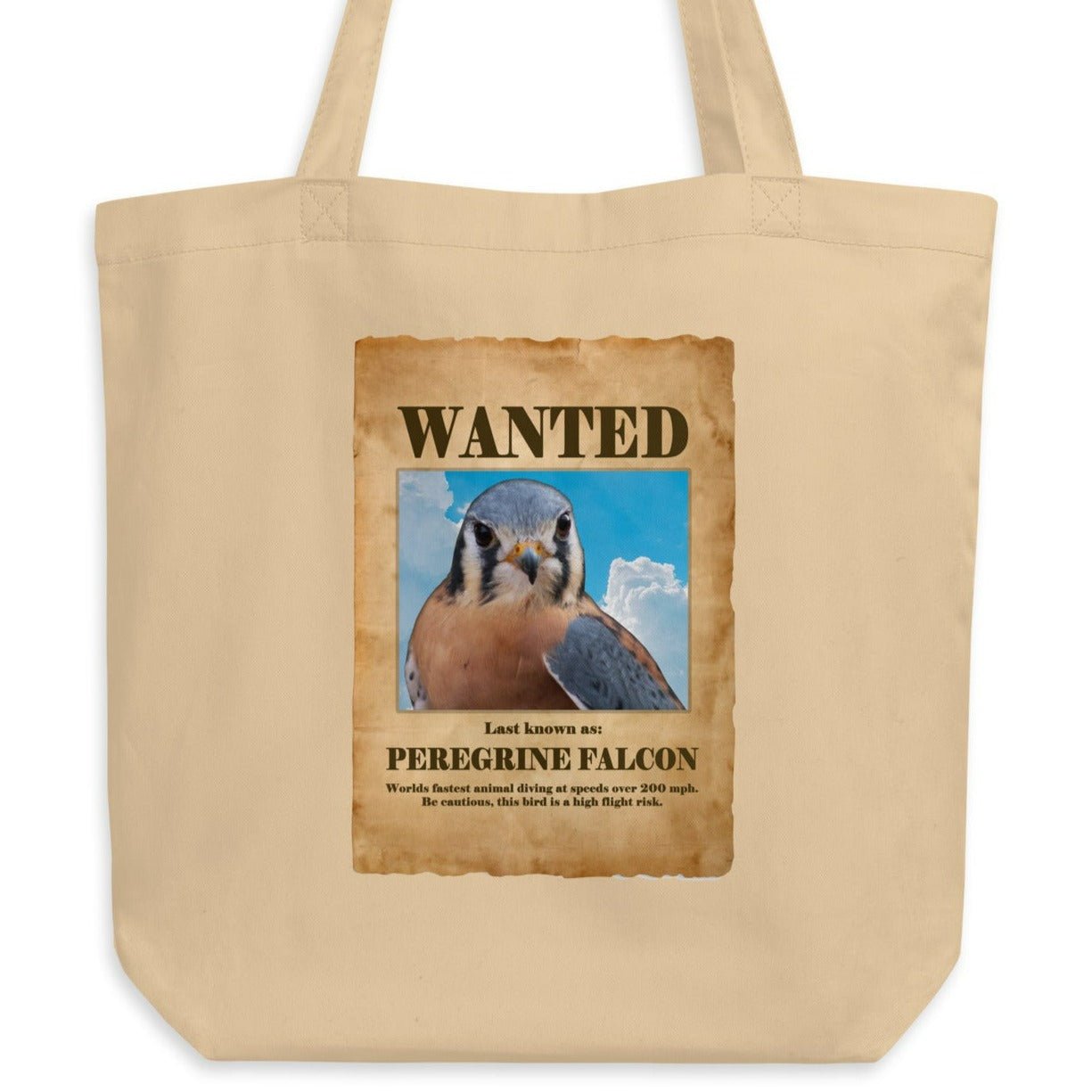 Wanted: Peregrine Falcon Eco Tote Bag