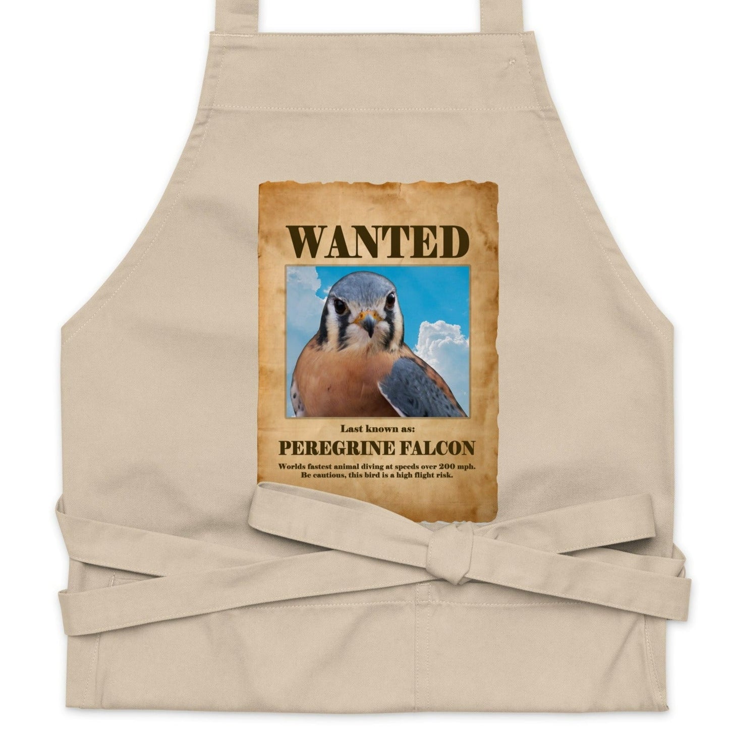 Wanted Peregrine Falcon Organic Cotton Apron