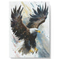 Watercolor Bald Eagle Landing Hard Backed Journal