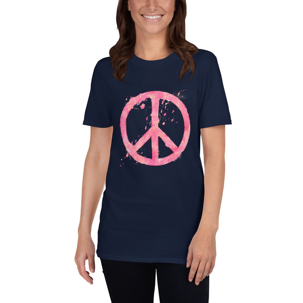 Watercolor Peace Sign | Short-Sleeve Unisex T-Shirt